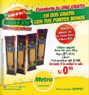 Dos Gratis con puntos Bonus