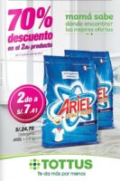 70% de descuento en el 2do. producto