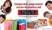 Compra ms, paga menos con los descuentos del Banco de Comercio