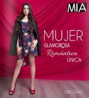 Mujer glamorosa, romntica, nica C04-16