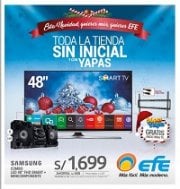 Esta Navidad quieres más, quieres EFE Toda la tienda sin inicial y con yapas Súper yapa Rack para TV