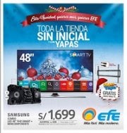 Esta Navidad quieres ms, quieres EFE Toda la tienda sin inicial y con yapas Sper yapa Rack para TV