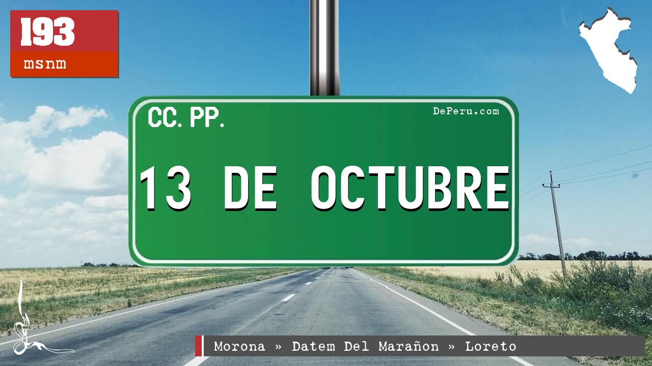 13 DE OCTUBRE