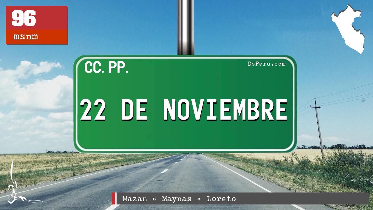 22 DE NOVIEMBRE