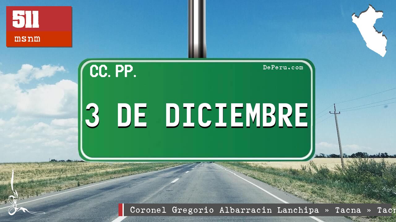 3 DE DICIEMBRE