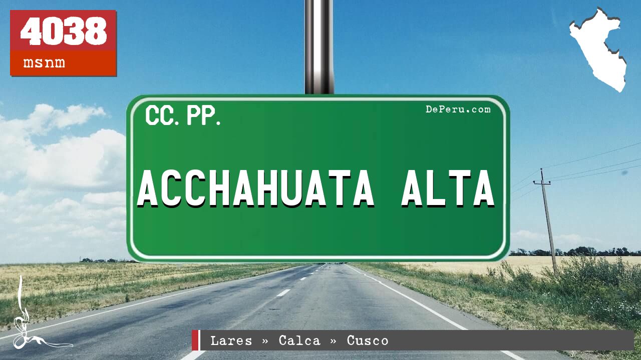 ACCHAHUATA ALTA