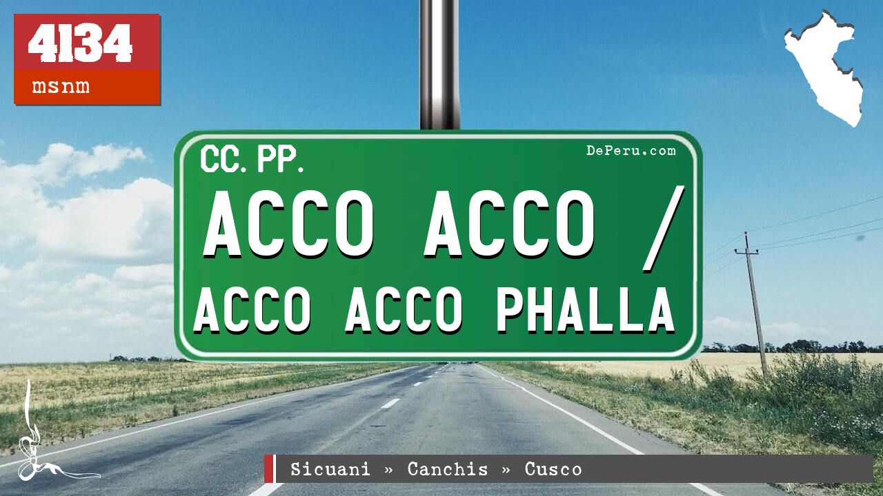 Acco Acco / Acco Acco Phalla