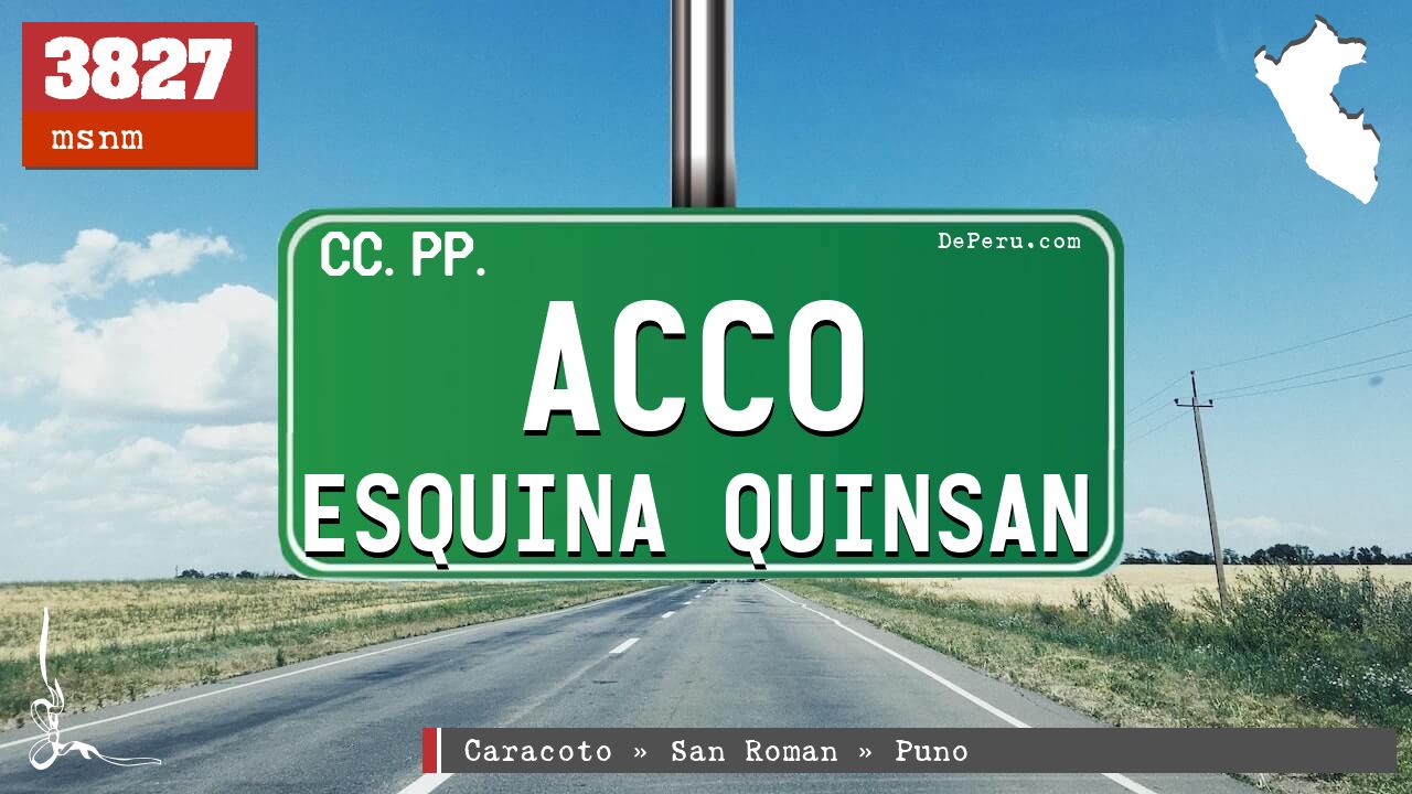 Acco Esquina Quinsan