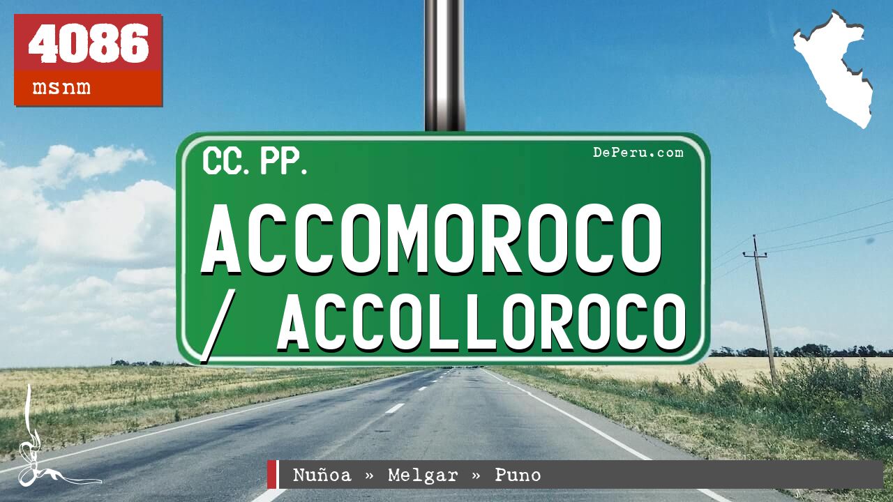 Accomoroco / Accolloroco