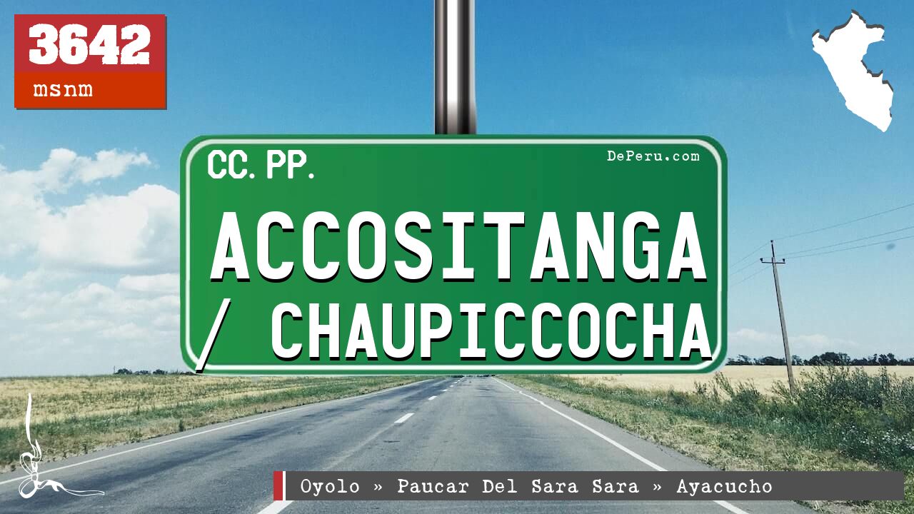 Accositanga / Chaupiccocha