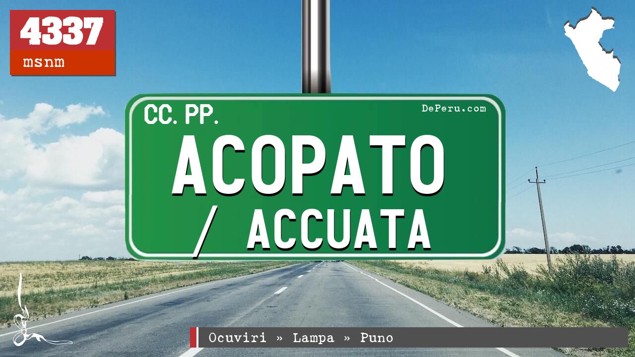 Acopato / Accuata