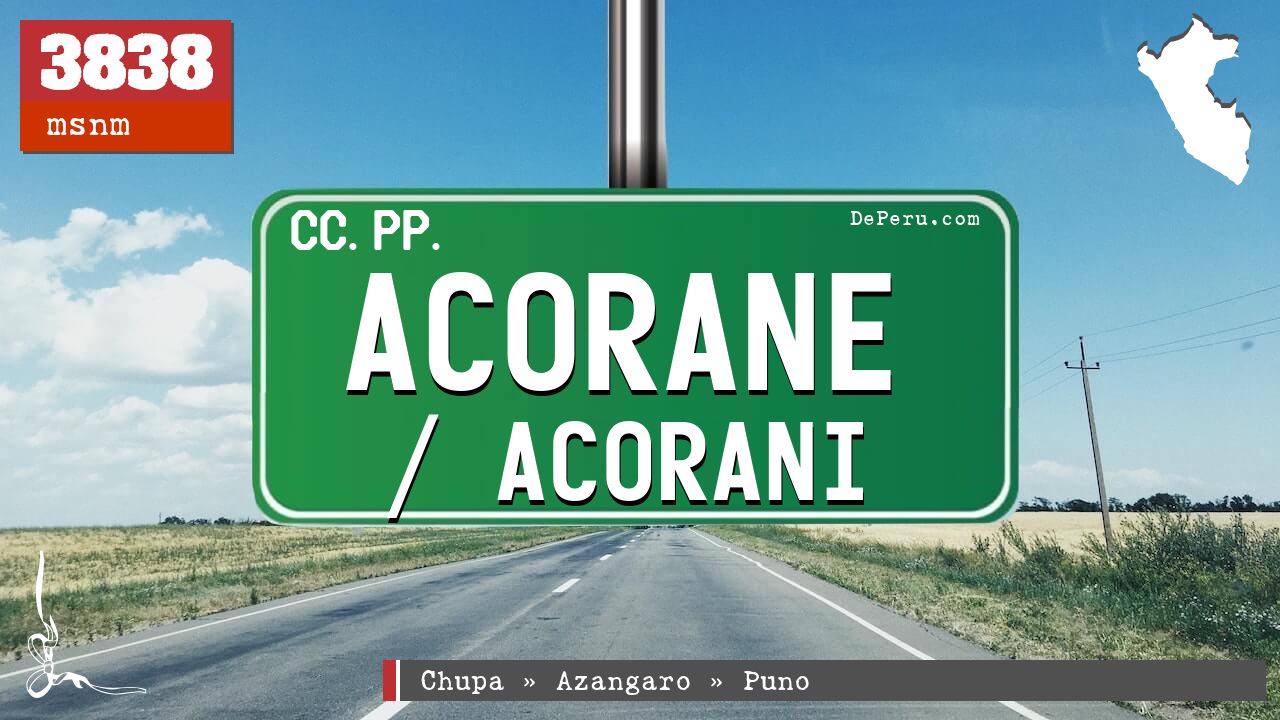 Acorane / Acorani
