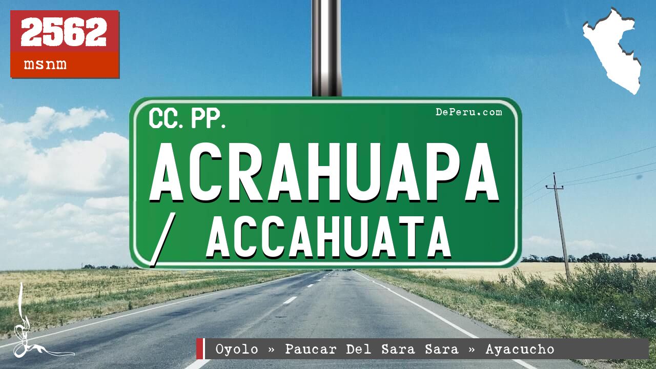 Acrahuapa / Accahuata