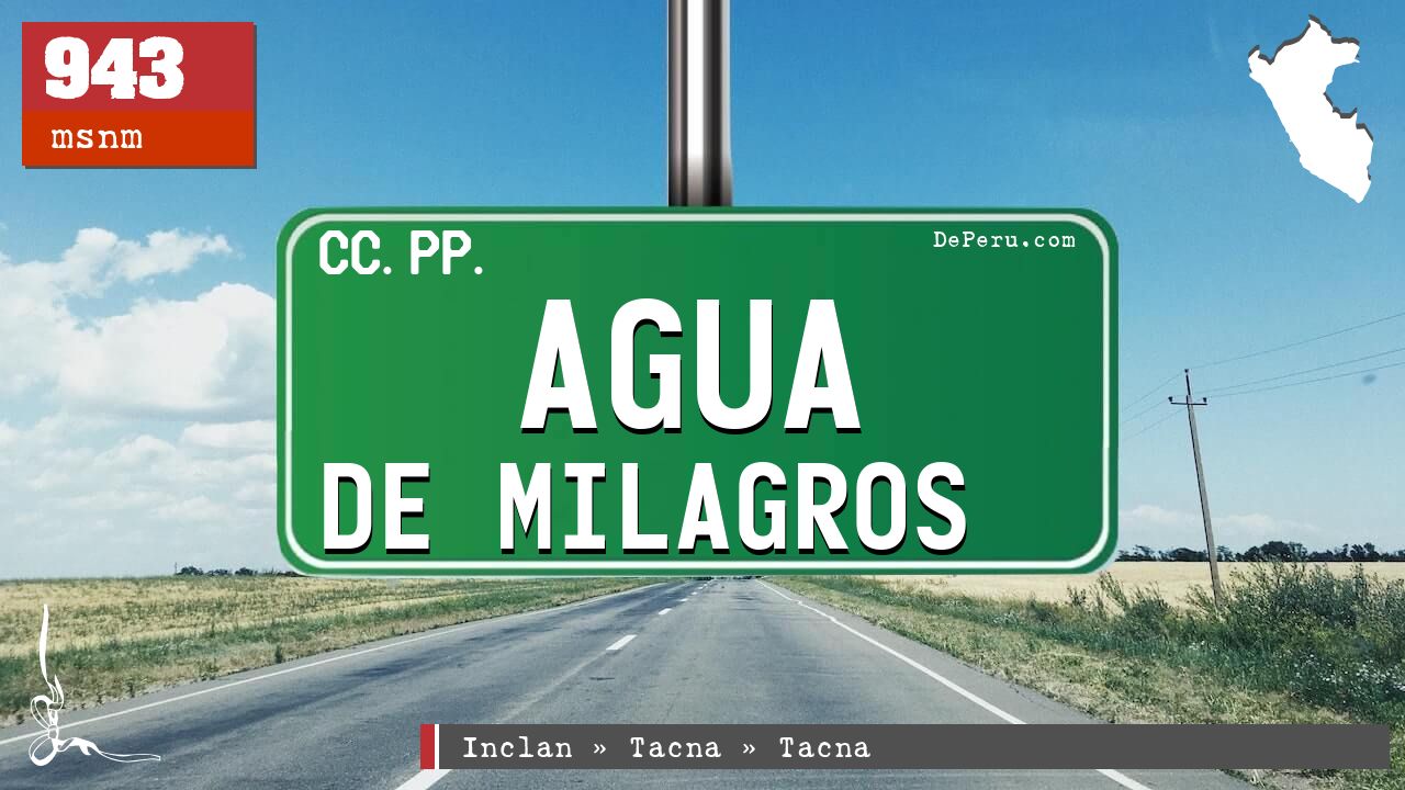 Agua de Milagros