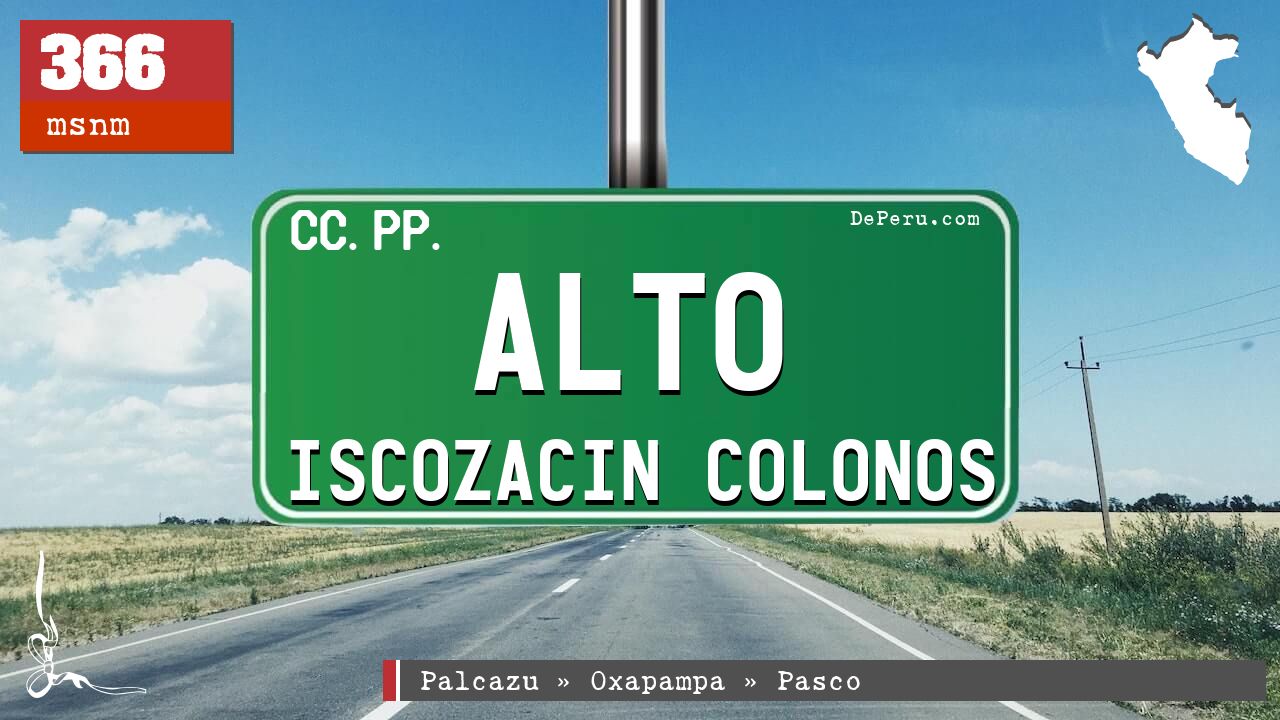 Alto Iscozacin Colonos