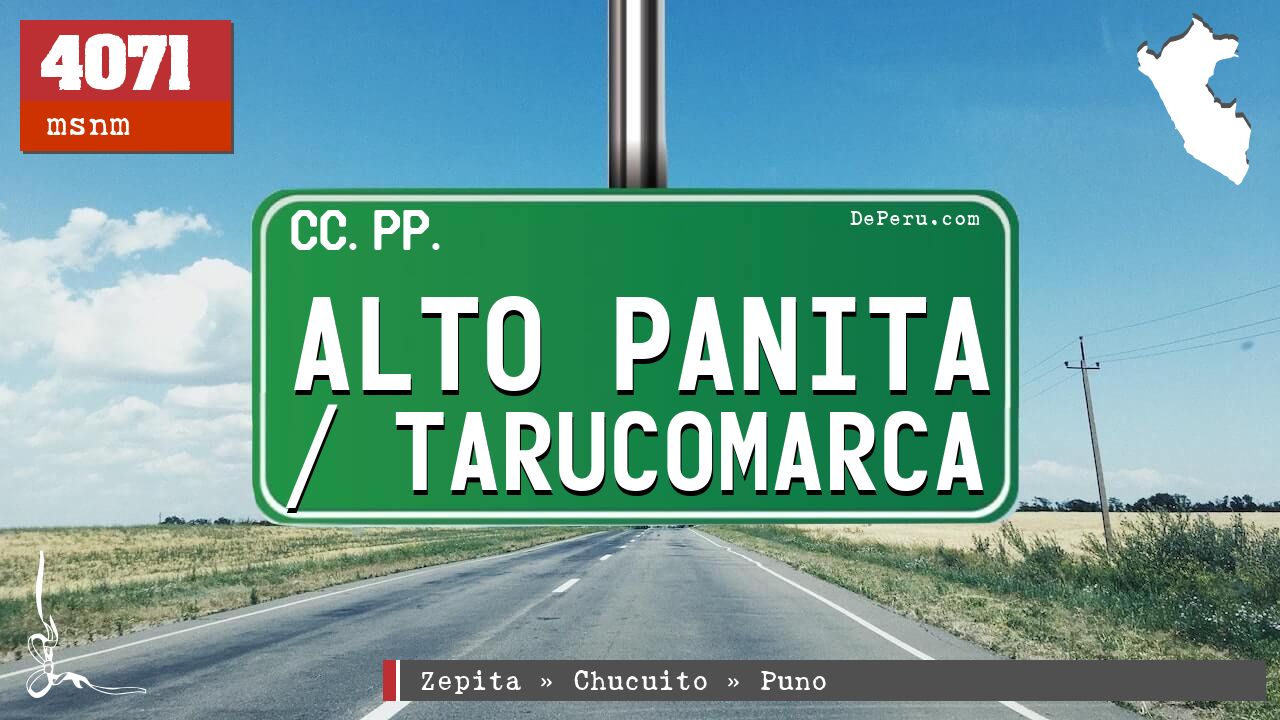 Alto Panita / Tarucomarca