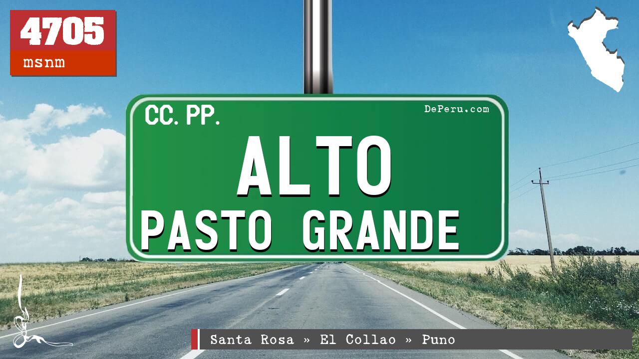 Alto Pasto Grande