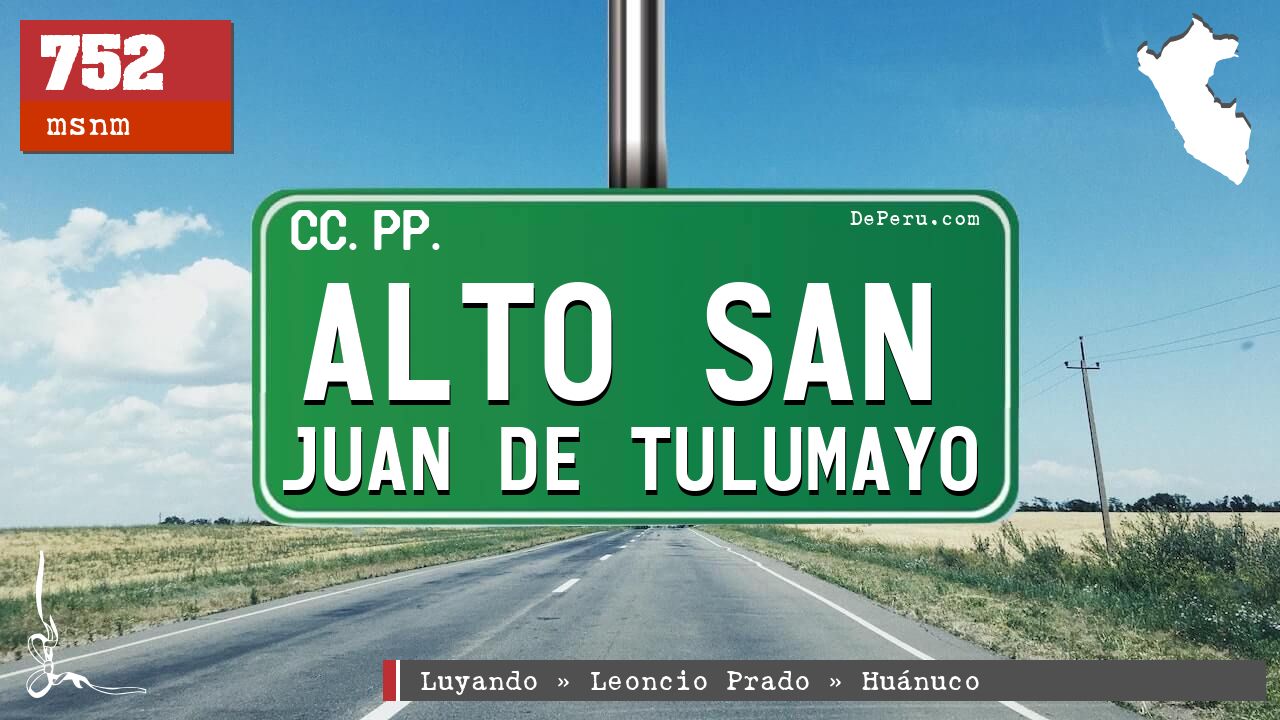 Alto San Juan de Tulumayo