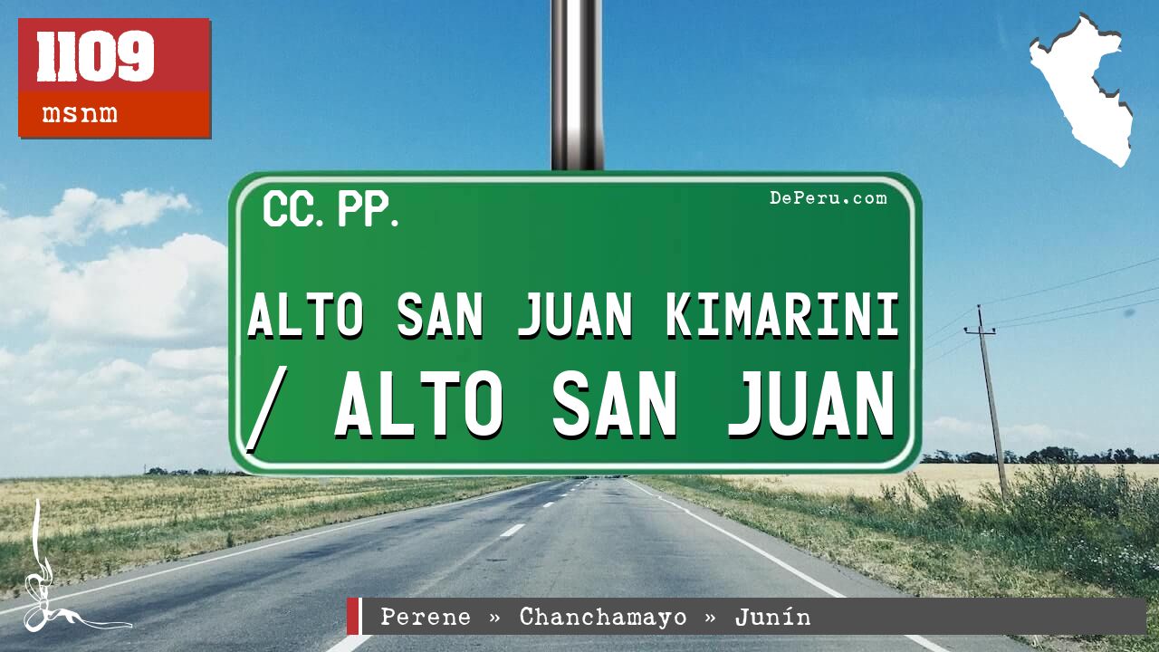 Alto San Juan Kimarini / Alto San Juan