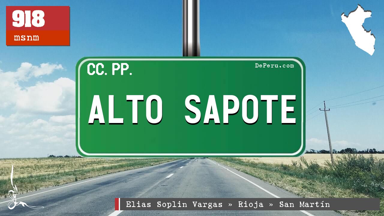 ALTO SAPOTE