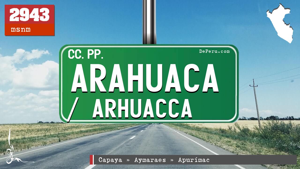 Arahuaca / Arhuacca