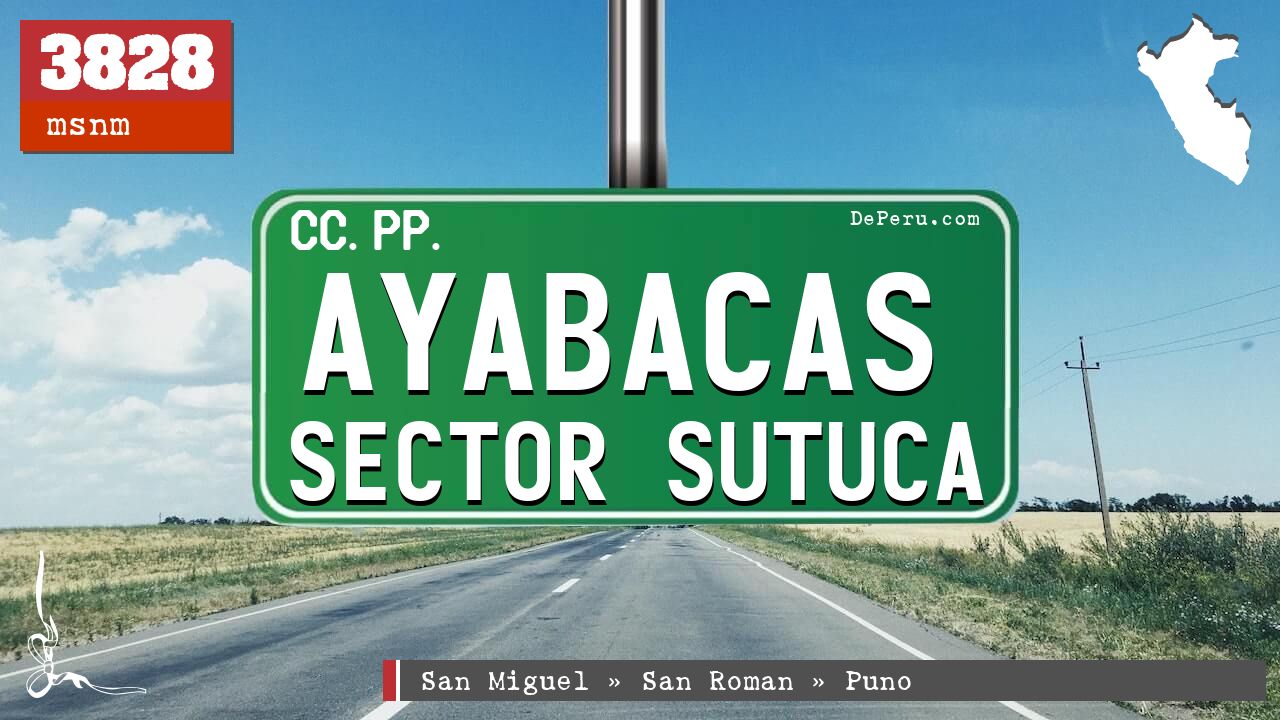 Ayabacas Sector Sutuca