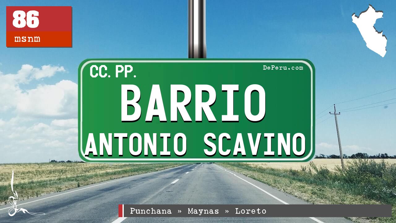 Barrio Antonio Scavino