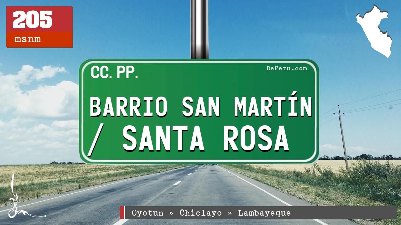 Barrio San Martn / Santa Rosa