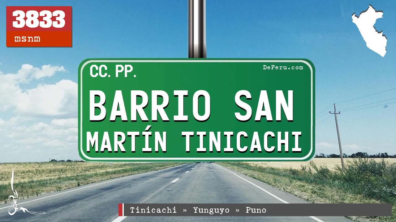 Barrio San Martn Tinicachi