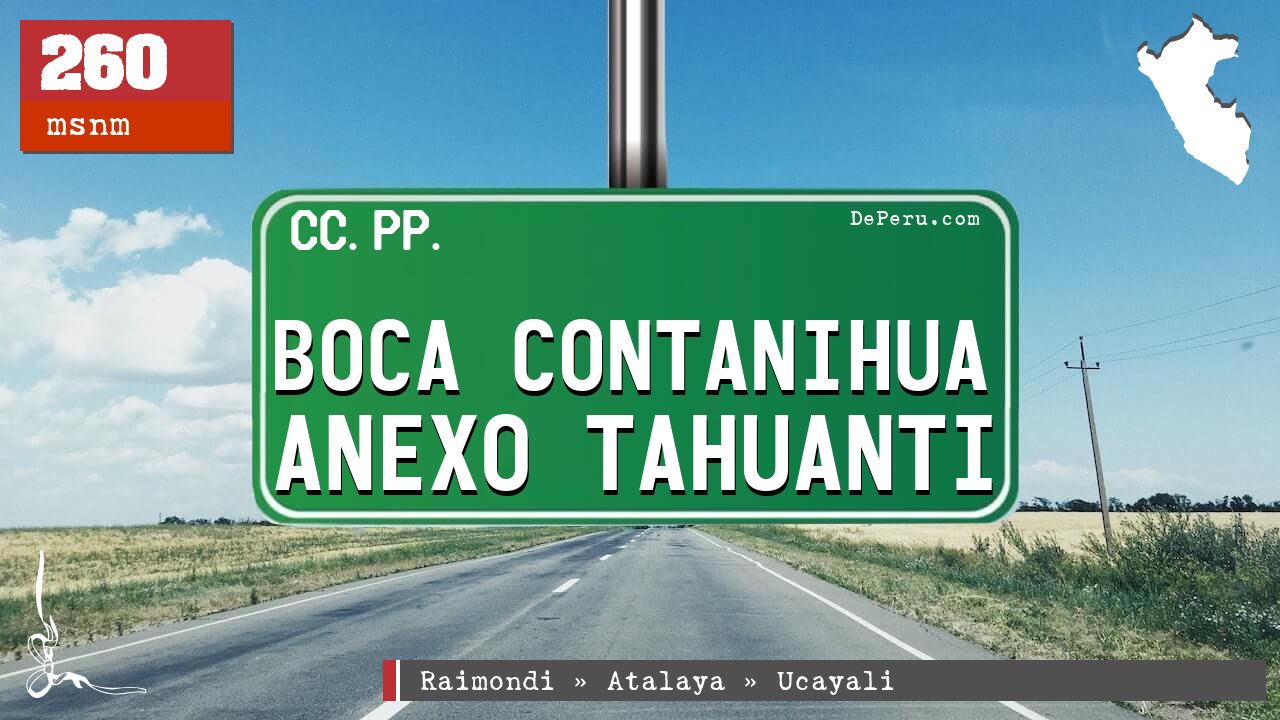 Boca Contanihua Anexo Tahuanti