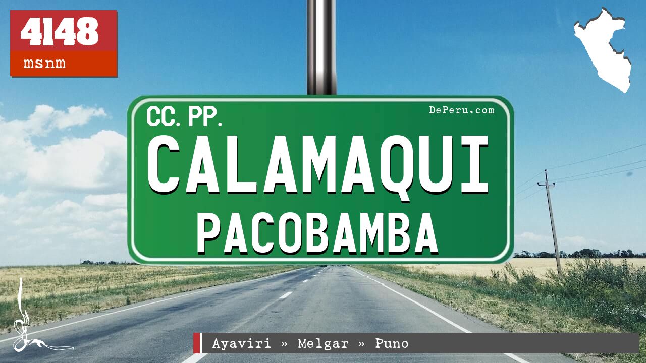 Calamaqui Pacobamba