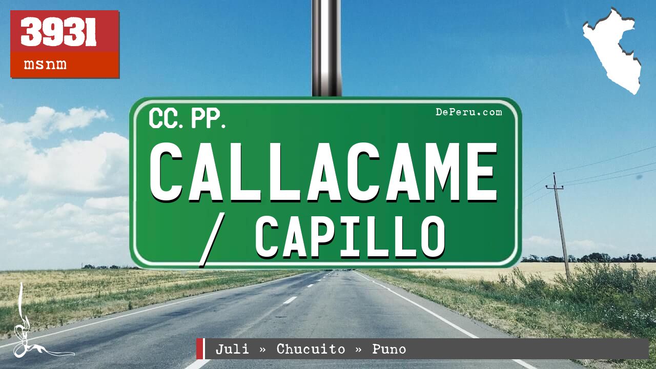 Callacame / Capillo