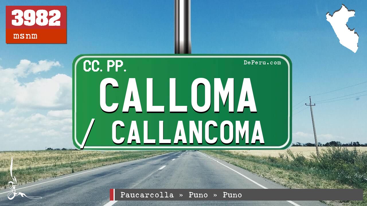 Calloma / Callancoma