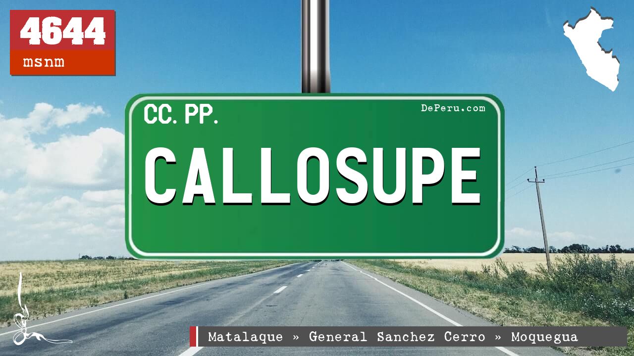 Callosupe