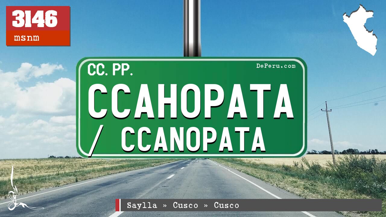 Ccahopata / Ccanopata