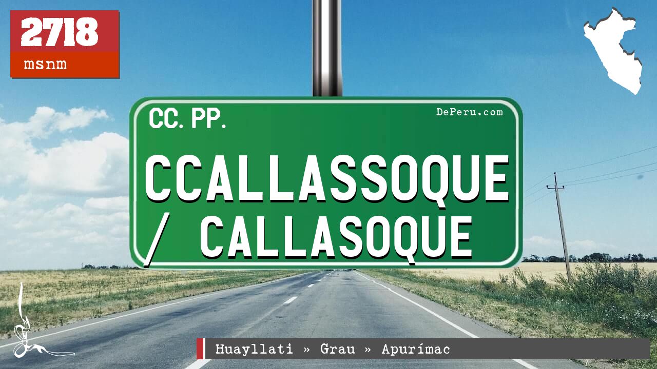 Ccallassoque / Callasoque