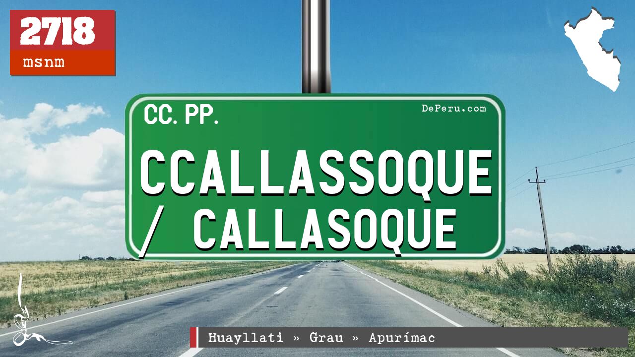 CCALLASSOQUE