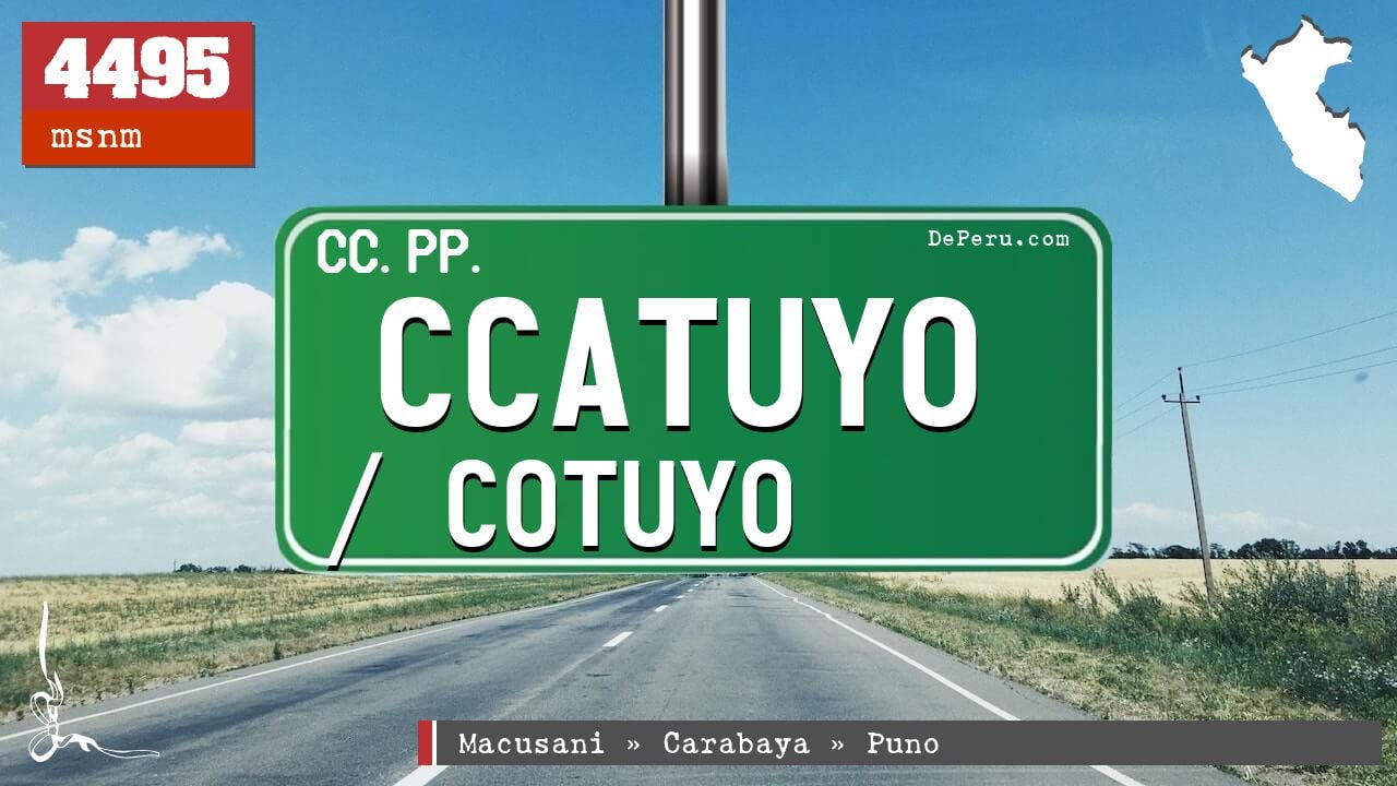 Ccatuyo / Cotuyo