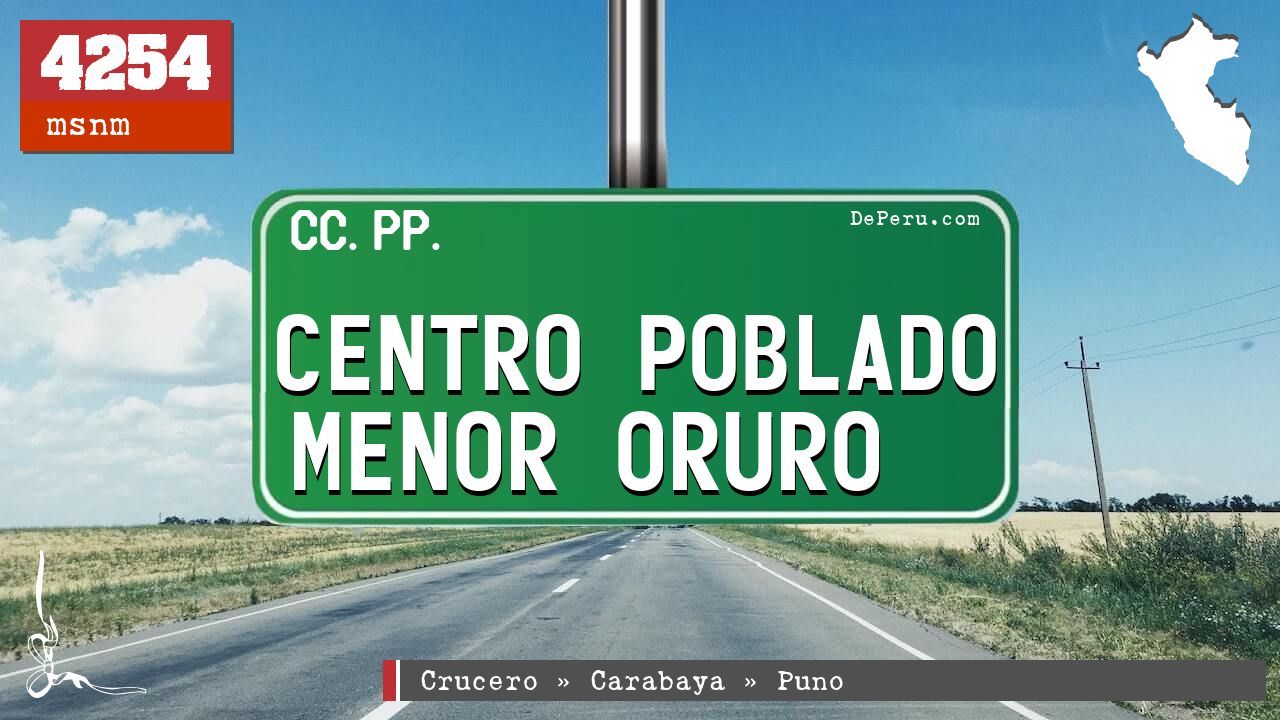 Centro Poblado Menor Oruro