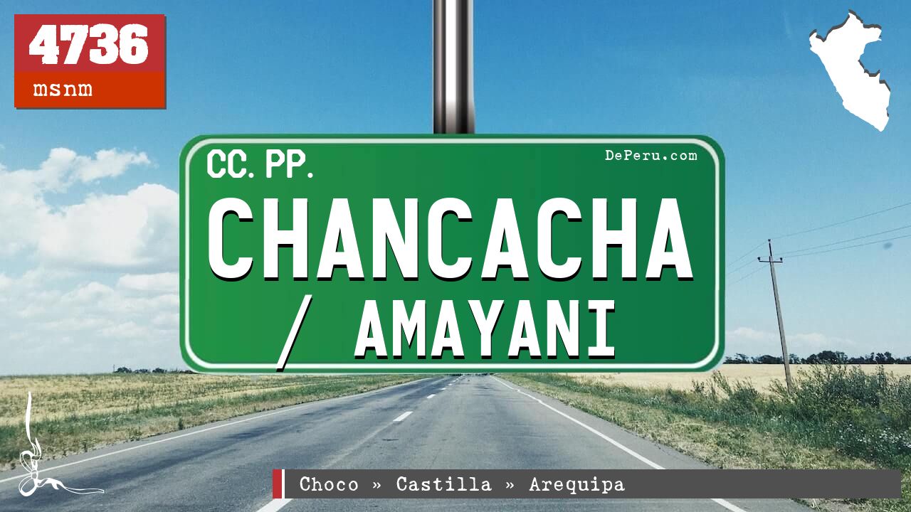 Chancacha / Amayani