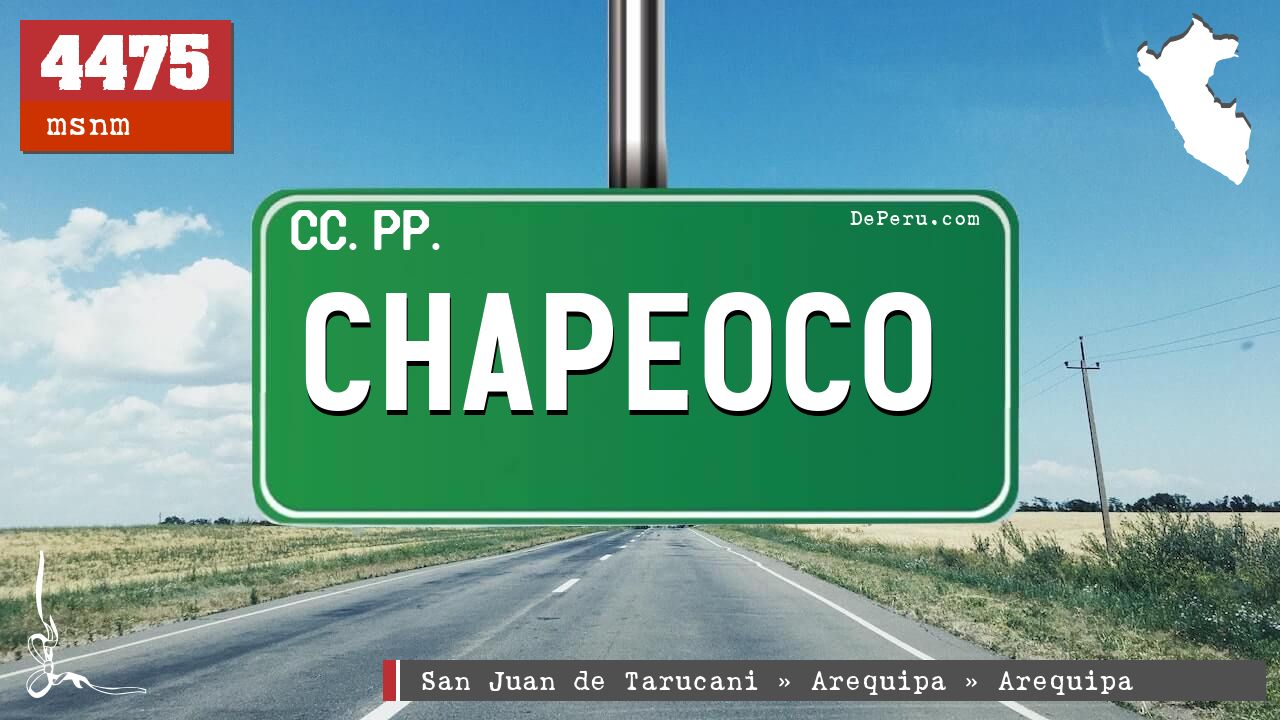 Chapeoco