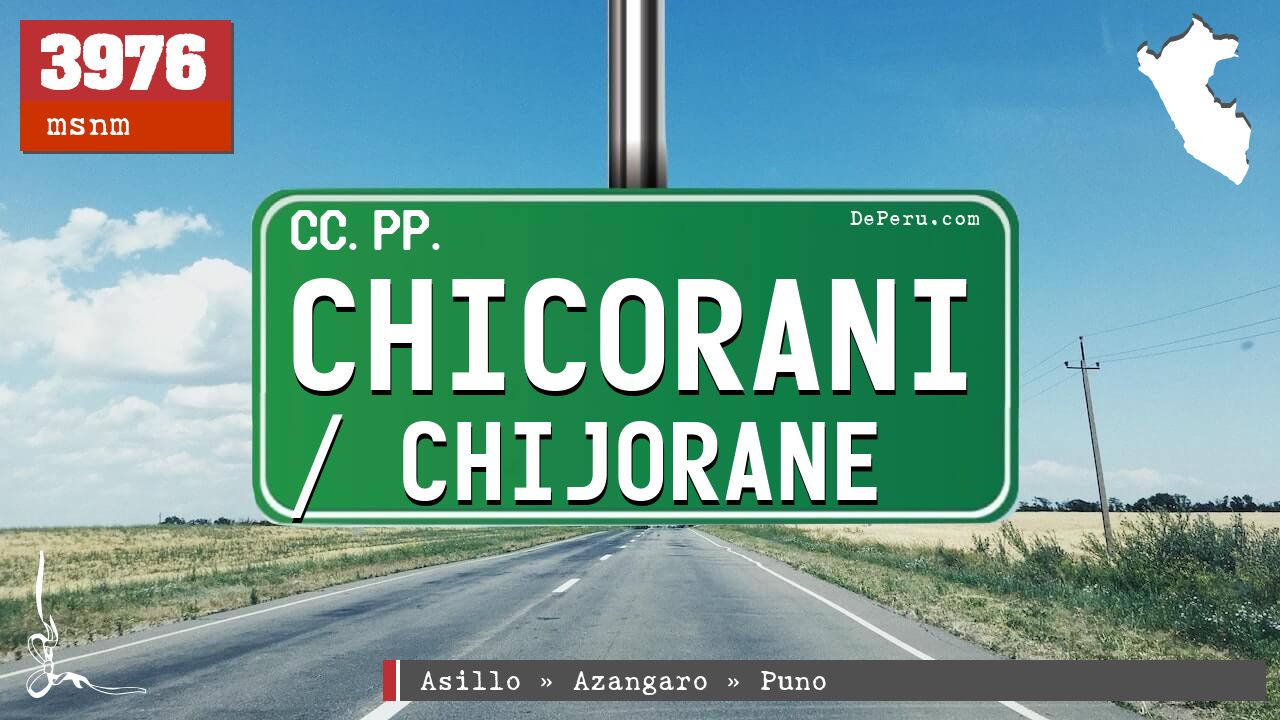 Chicorani / Chijorane