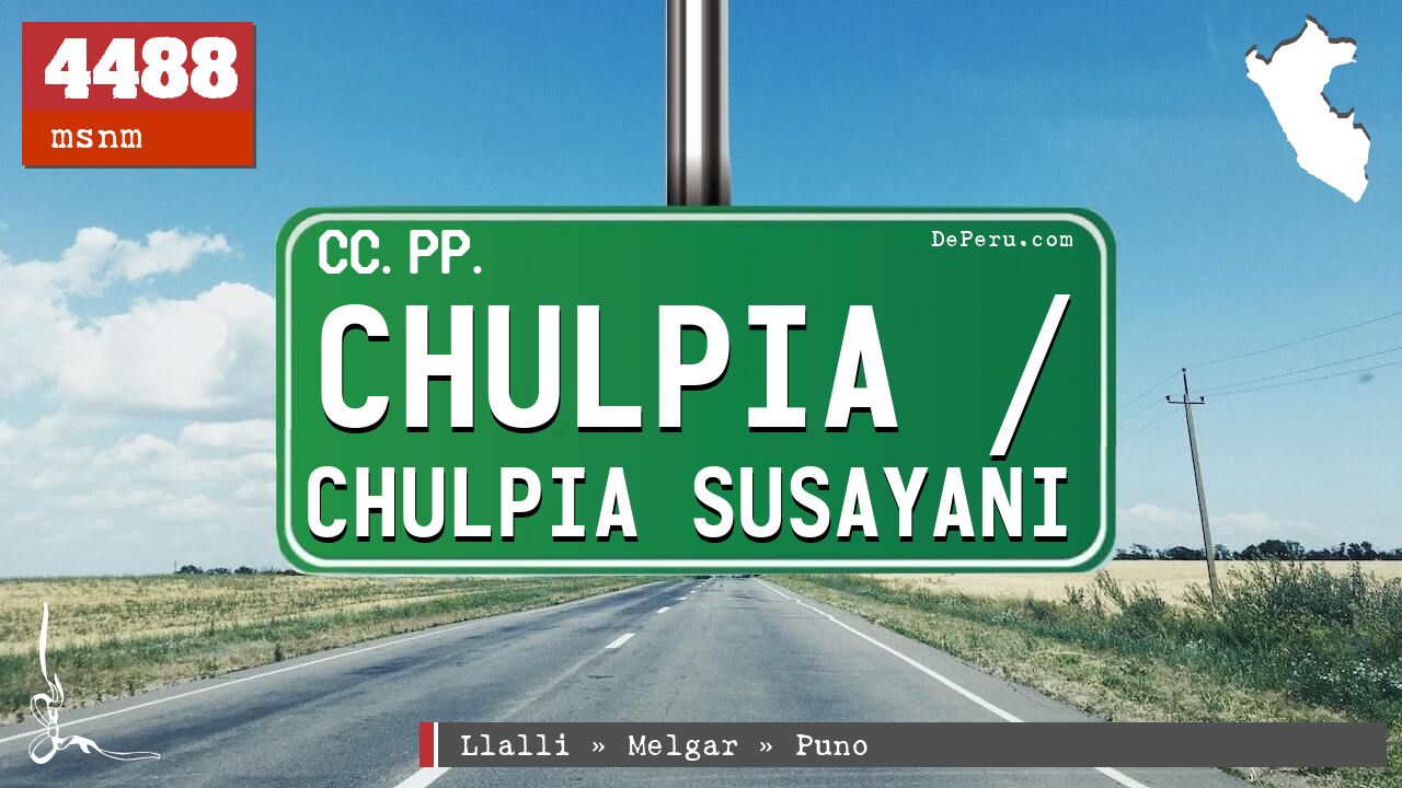 Chulpia / Chulpia Susayani