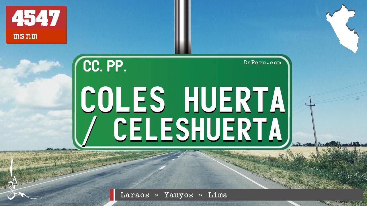 Coles Huerta / Celeshuerta
