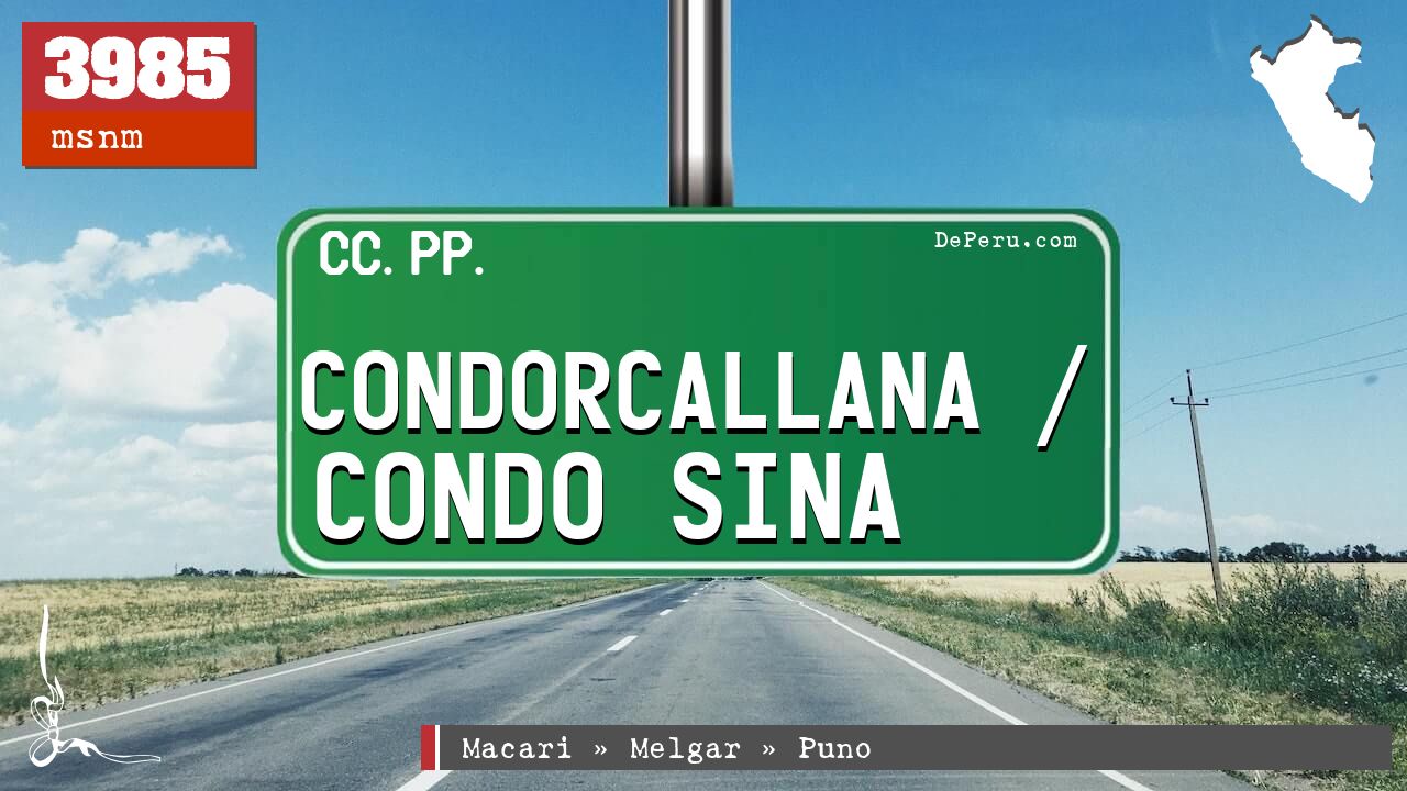 Condorcallana / Condo Sina