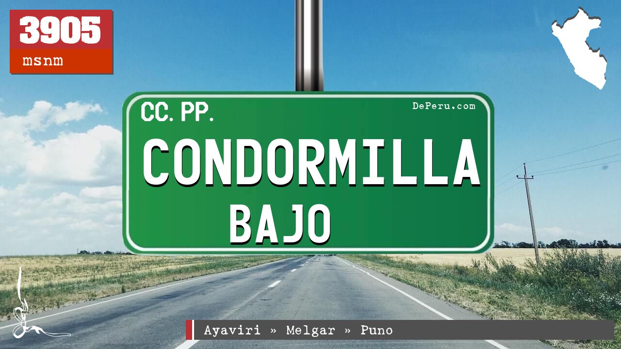 Condormilla Bajo