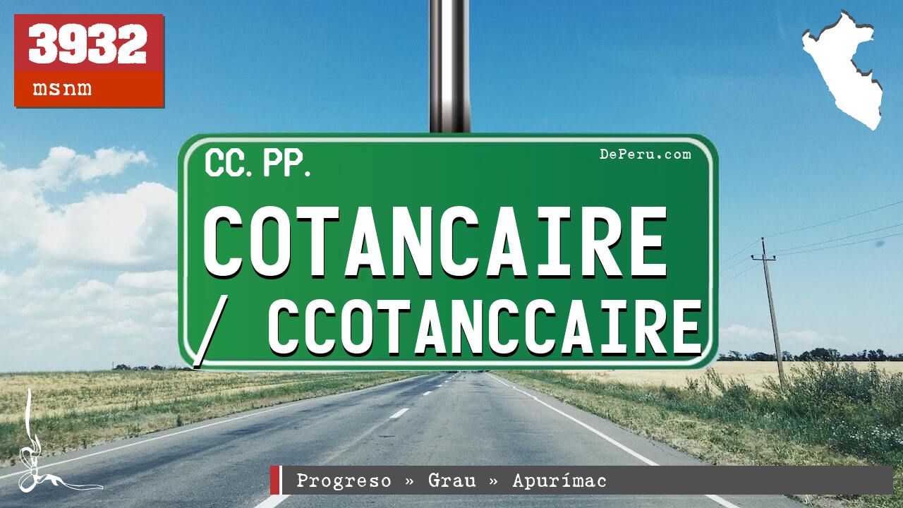 Cotancaire / Ccotanccaire