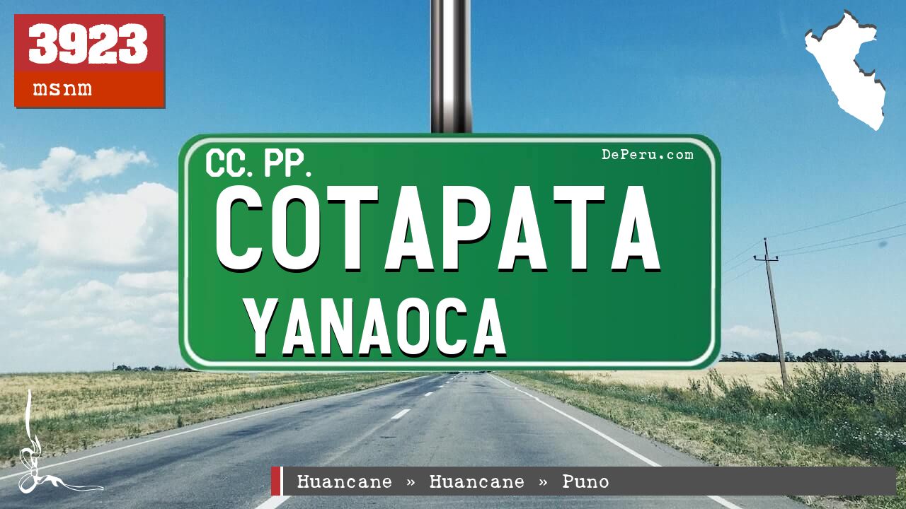 Cotapata Yanaoca