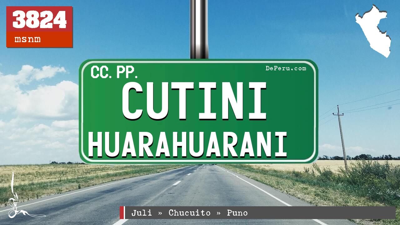 Cutini Huarahuarani