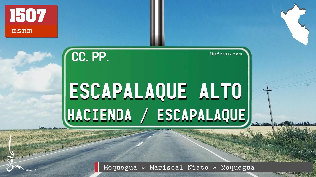 Escapalaque Alto Hacienda / Escapalaque